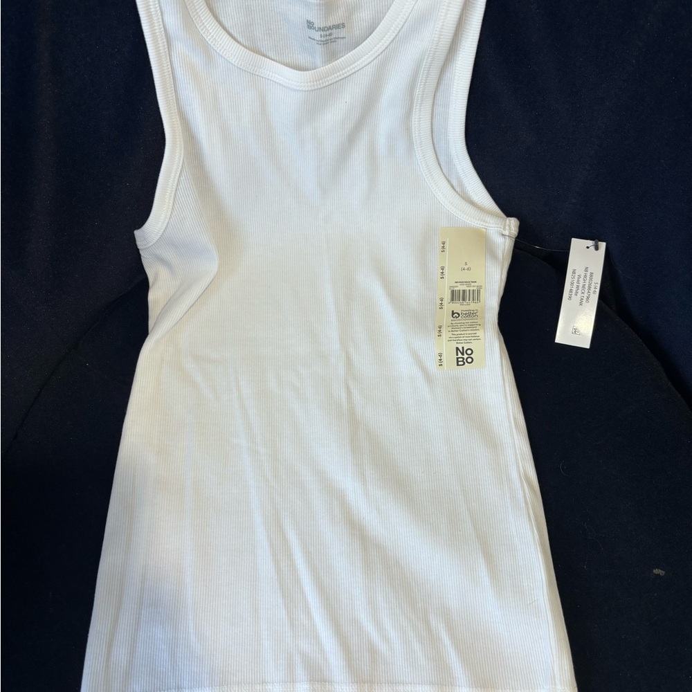 No Boundaries Kids Classic White Tank Top